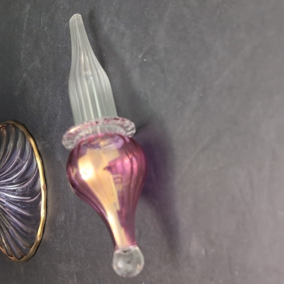 Vintage Egyptian Hand blown Art Glass Decanter with Stopper. - Picture 3 of 6